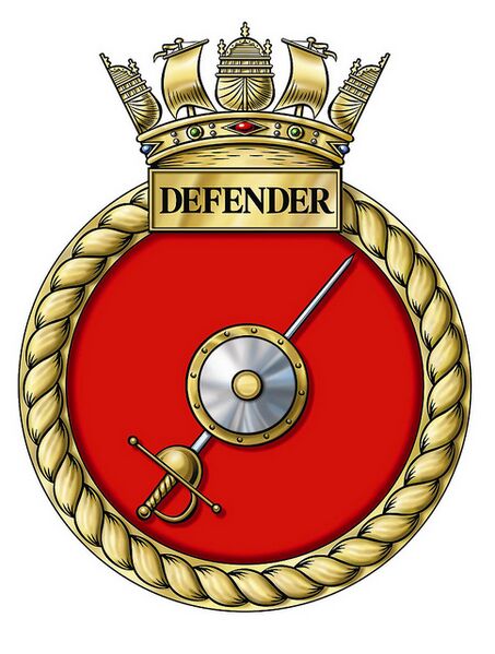 Файл:Crest of HMS Defender.jpg