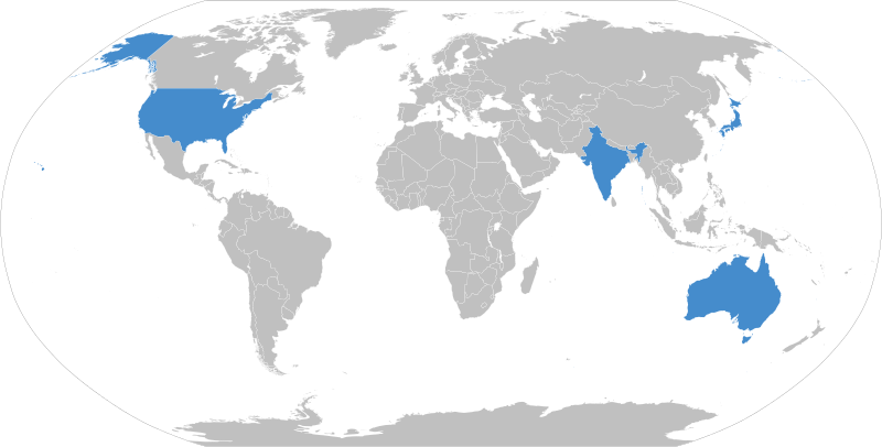 Файл:Quadrilateral Security Dialogue Countries.svg