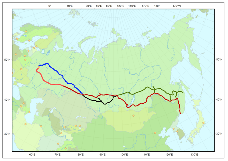 Файл:Map Trans-Siberian railway.png