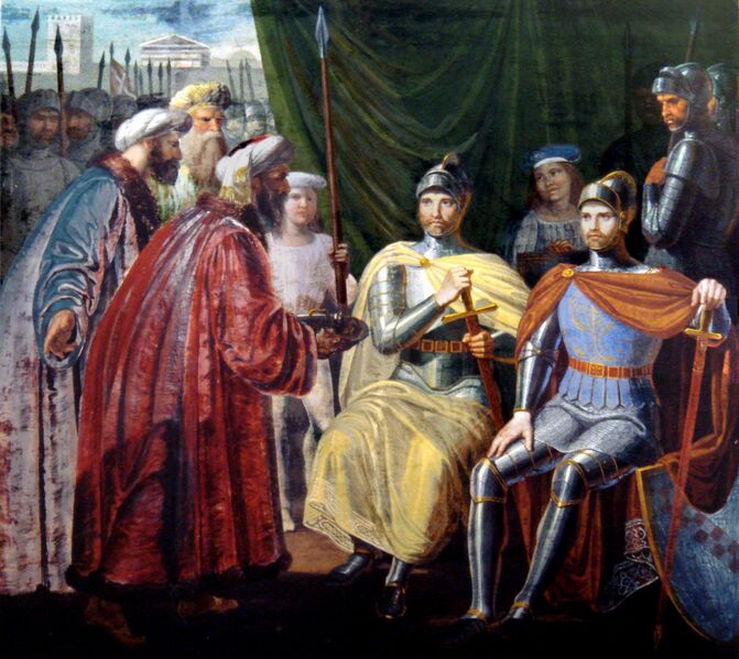 Файл:RogerReceivingTheKeysOfPalermo.JPG