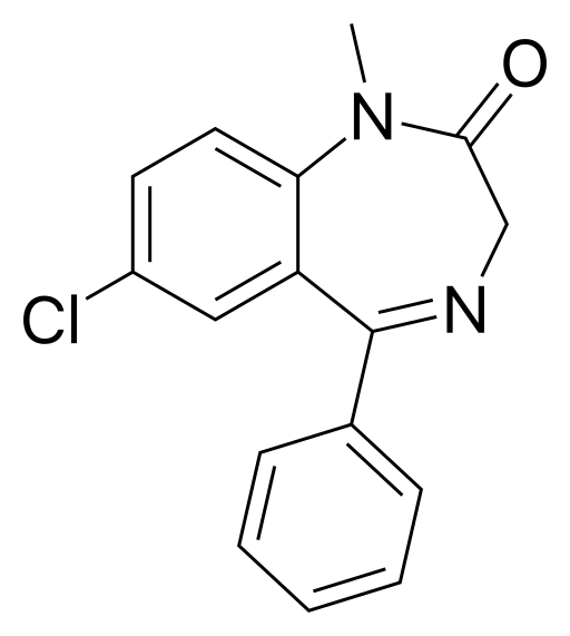 Файл:Diazepam structure.svg