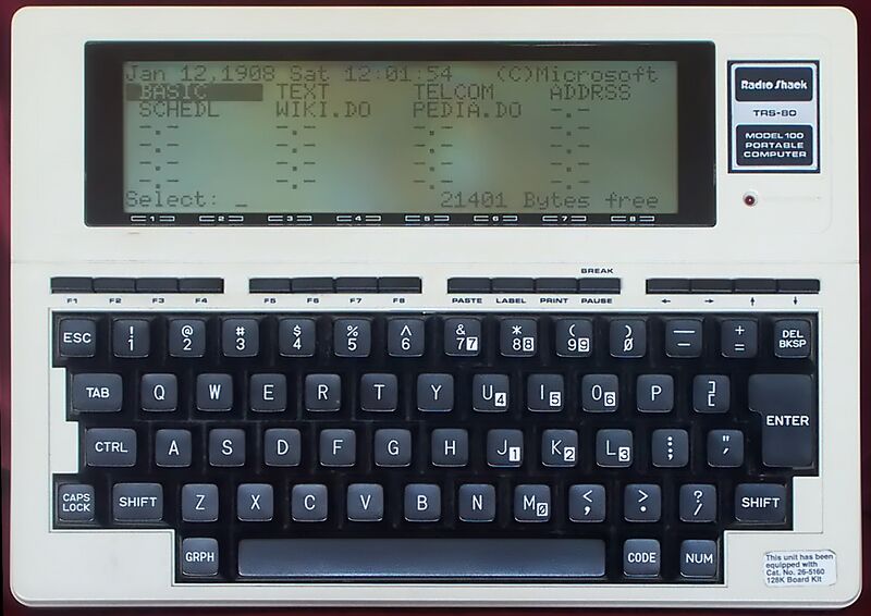 Файл:Radio Shack TRS-80 Model 100.jpg