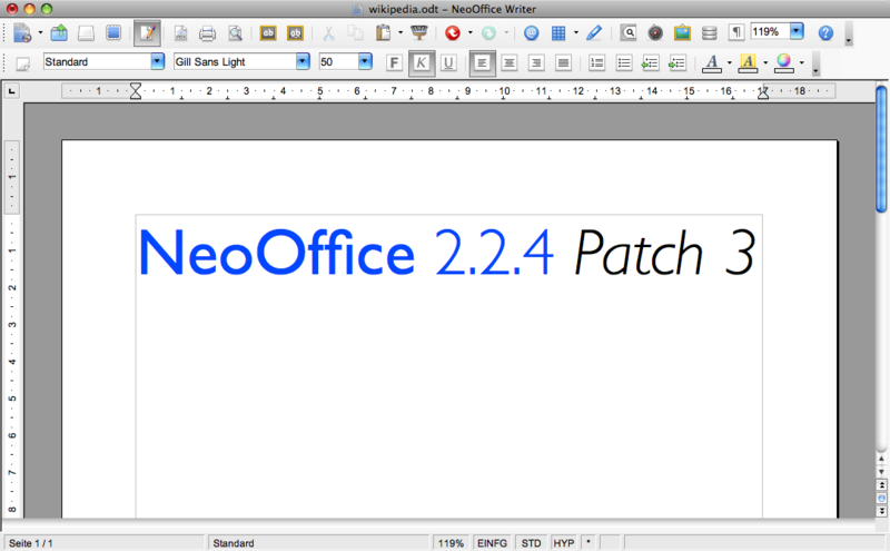 Файл:NeoOffice 2.2.4 Patch 3 Writer.png