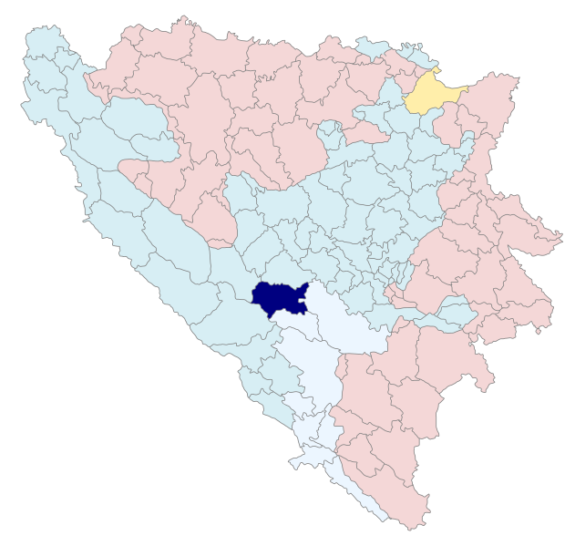 Файл:BiH municipality location Prozor-Rama.svg