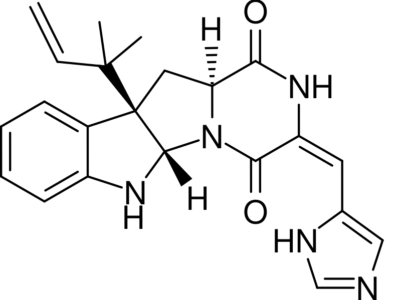 Файл:Structure of Roquefortine C.svg