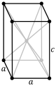 Tetragonal, body-centered