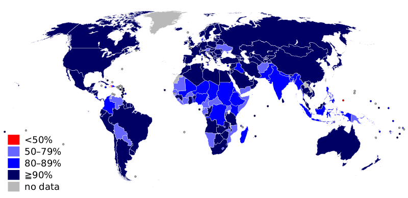 Файл:Measles vaccination coverage world.svg