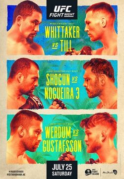 Постер UFC на ESPN: Уиттакер - Тилл