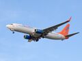 Посадка Boeing 737-800 авиакомпании Sunwing Airlines в Международном аэропорту Торонто Пирсон