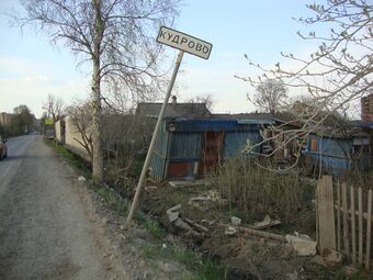 Восточная граница деревни Кудрово (2013&nbsp;г.)