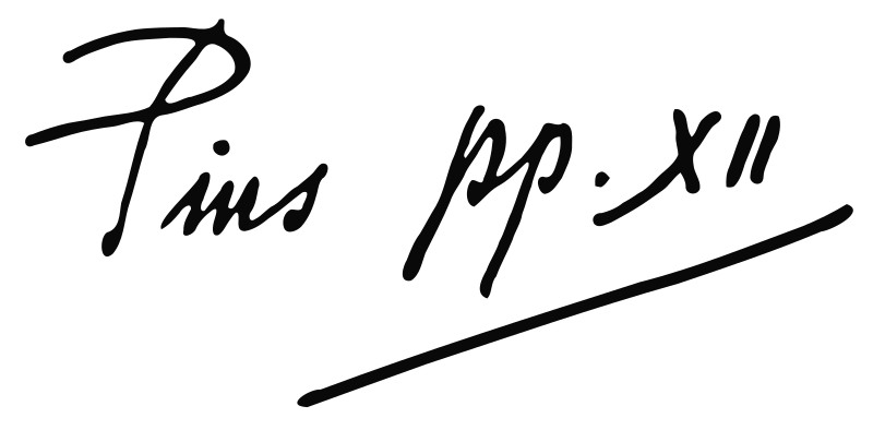 Файл:Signature of Pope Pius XII.svg