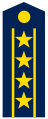 Погон старшего полковника (Colonel Commandant) ВВС КНР (с 2009 года).