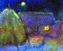 "Зимний вечер", 1993 г., 5 х 6 см