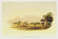 Деревня Эчмиадзин с горой Арарат, British Library, 1854