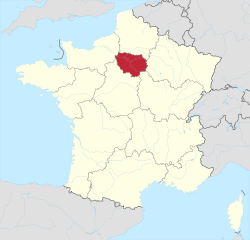 Иль-де-Франс на карте
