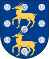 Герб, предназначенный для Аландских островов в XVI веке, но вместо того, используемый Эландом (официально 1880-е-1944, но использовался и ранее)