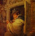 А. ван Остаде. Мужчина в окне. XVII век.