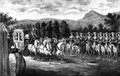 Амазонская рота встречает Екатерину II в Крыму (1787)