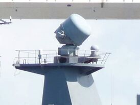 Антенный пост 1М РЛС МР-123-02/3 «Багира» на фрегате «Маршал Шапошников», Владивосток, 2021-09-09