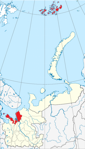 Приморский муниципальный округ на карте