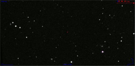 Снимок сделан 3 октября 2009 года с Slooh роботизированных телескопов (Тейде — Канарские острова)