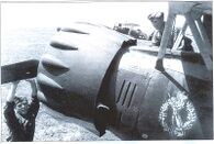 Немецкий штурмовик Henschel Hs 123 во II битве за Харьков, аэродром Рогань, 1942