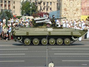 БМП-1У «Шквал» на военном параде 24.08.2008