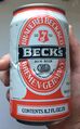Банка алюминиевая от пива Beck’s.