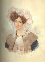 Портрет жены А. А. Брюлловой. 1830-е. Акварель. Государственный Русский музей, Санкт-Петербург