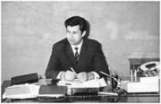 Владимир Веклич в рабочем кабинете, 1972 г. Фотография Игоря Веклича
