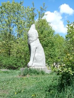 Статуя волка в Саду скульптуры