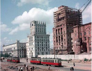 Ворота Минска, Привокзальная площадь, Минск, 1955 год.jpg