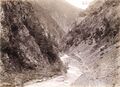 Аргунское ущелье (выше Шатили), фото Деши Морица. 1897 год.