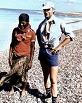 Встреча с местным жителем Тамриды. Остров Сокотра, НДРЙ, 1978