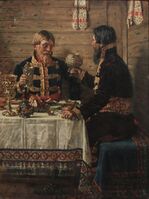 Василий Верещагин. «Добрые кумовья». 1890 год