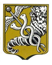 Основной герб в две краски. Конец XVIII века (?). Из книги 1991 г.