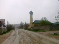 Главная улица и мечеть села