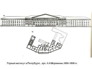 Комплекс зданий Горного института в Петербурге (1806-1808)