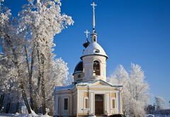 Вид на храм зимой, 2012 год.