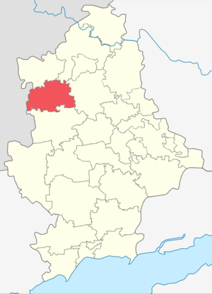 Добропольский район на карте