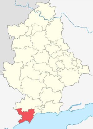 Мангушский район на карте