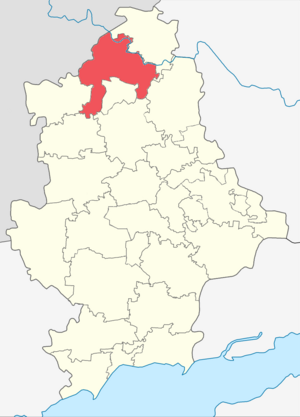 Славянский район на карте