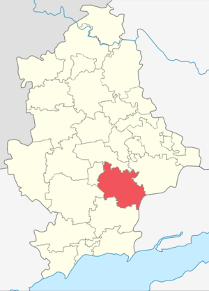 Старобешевский район на карте