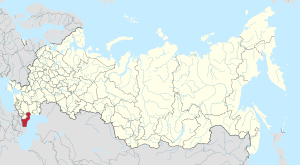 Республика Дагестан на карте