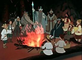 кадр из мультфильма «Двенадцать месяцев»
