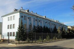 Здание Департамента КНБ по Актюбинской области, возле которого был совершён теракт