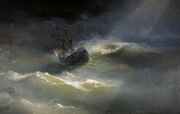 Иван К. Айвазовский - Корабль Мария во время шторма (1892).jpg