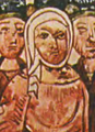 Убор супруги Святослава на миниатюре к Изборнику Святослава 1073 г.