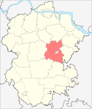 Канашский район на карте