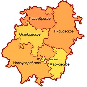 Комсомольский район на карте